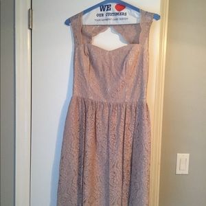 Watters & watters nude lace dress worn one time